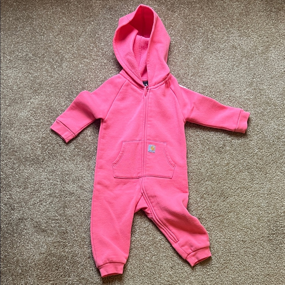 Carhartt Pink Hooded Kids Footie